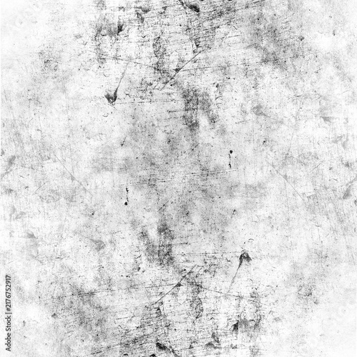 Abstract Black and White Grunge Texture Background with Distressed Surface