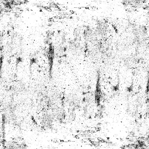 Abstract Black and White Grunge Texture Background with Distressed Surface