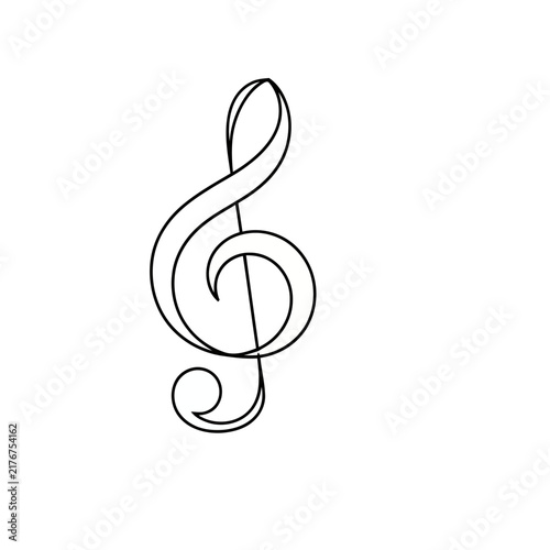 Treble clef symbol
