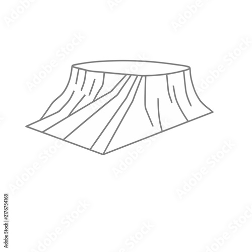 Tree stump outline