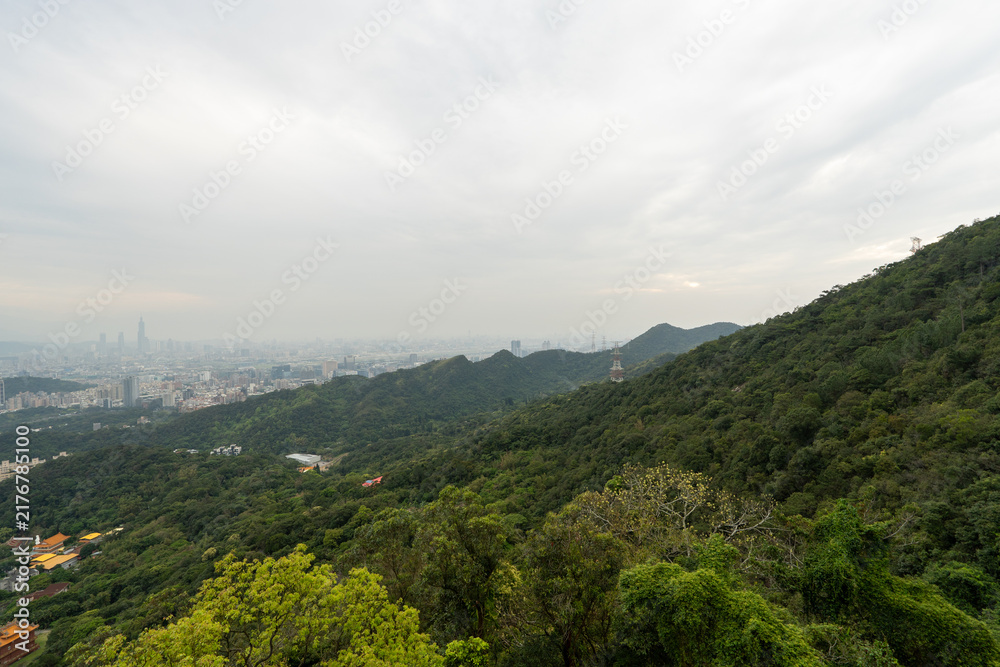 Fototapeta premium Bishanyan , a historic building in Taipei, Taiwan