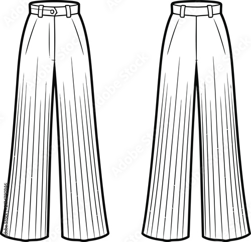 vector illustration of clothes for women