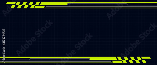 Tuning racing sport stripes. Sports racing stickers, sports car, motorbike and boat decals. Striped vehicle tuning bars flat vector illustration set