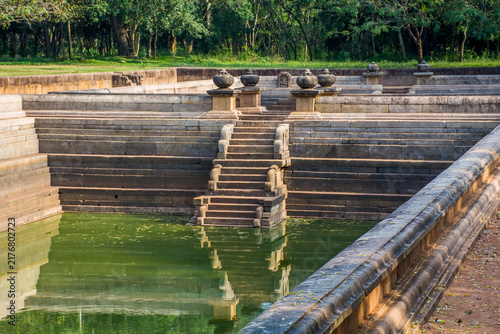 Foto Kuttam Pokuna, or Twin Ponds, in Anuradhapura, Sri Lanka.