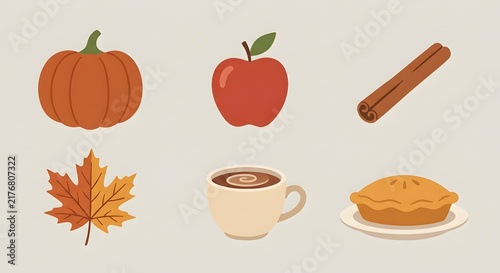 set of food icons