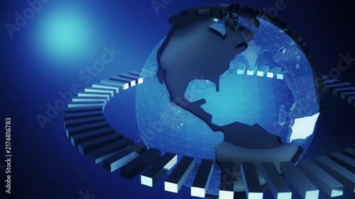 Global Connectivity and Innovation Digital Technology Concept