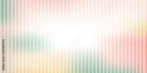 Light and airy abstract background, with vertical stripes, and a soft, pastel gradient of, teal, yellow, and, pink with a, bright white center
