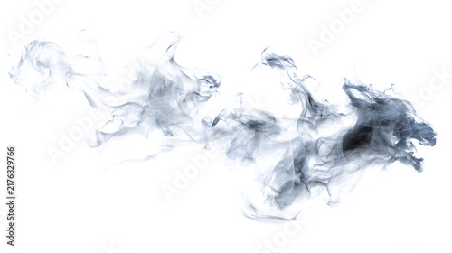 Smoke forms a horizontal wave of glowing ethereal mist