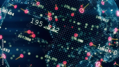 Global Data Visualization on Digital Earth Technology
