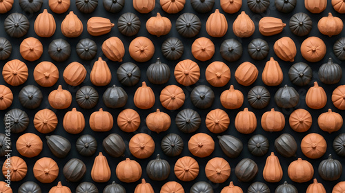 Minimalist Terracotta Pumpkin Seamless Tile