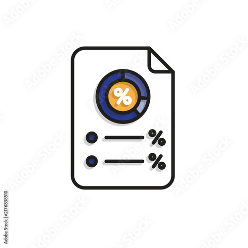 Survey statistics icon. featuring statistical charts and numerical elements, representing quantitative survey data. Mixed design style