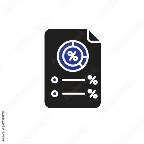 Survey statistics icon. featuring statistical charts and numerical elements, representing quantitative survey data. Flat design style