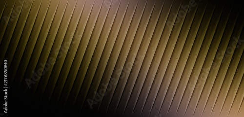 Obraz na plátne Abstract diagonal lines texture featuring dark golden gradients and smooth metal