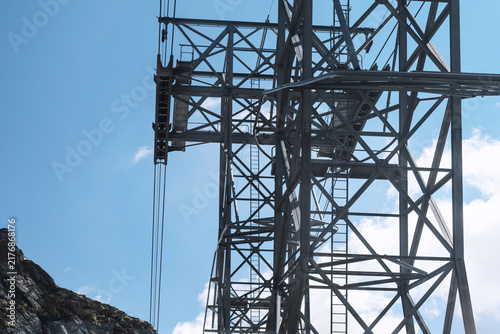 Cableway Steel Structure in Alpine Terrain