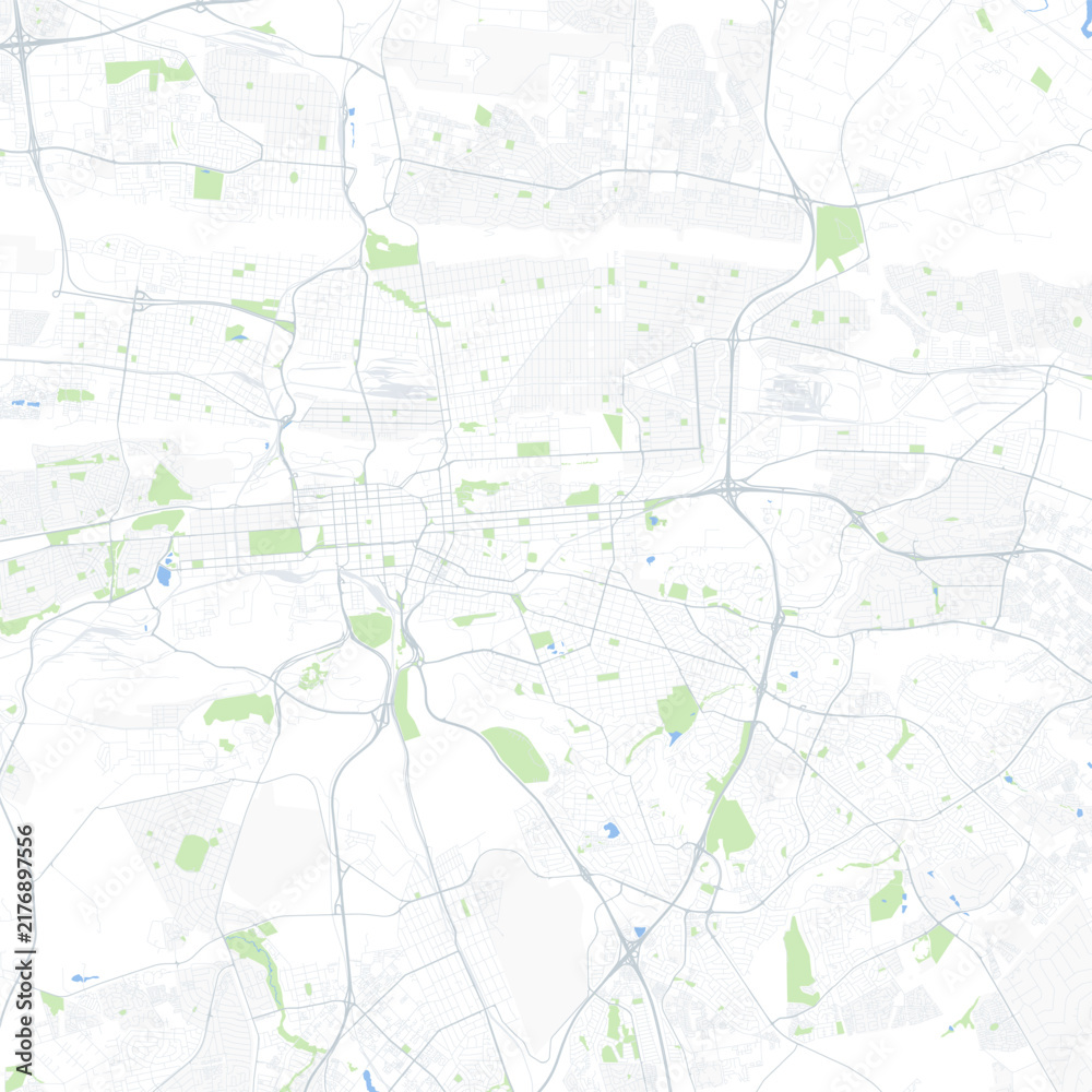 Naklejka premium Minimal vector city map of Pretoria with streets, districts and road network