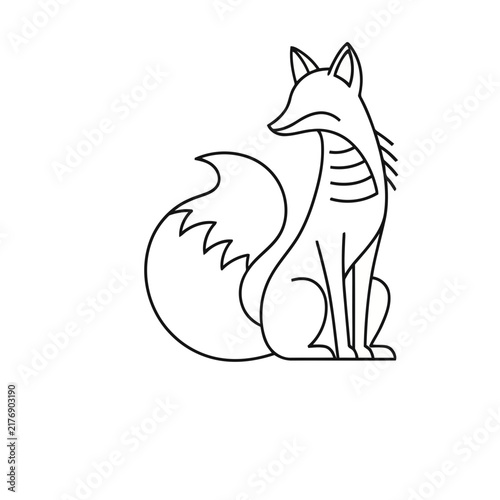 Stylized fox illustration