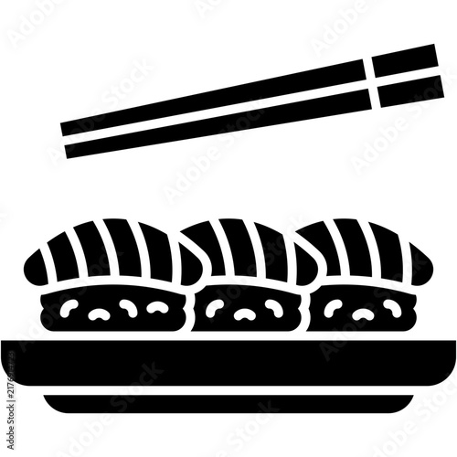 Sushi icon vector illustration