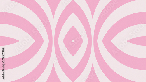 Canvastavla Abstract Pink and White Symmetrical Wavy Stripe Background Featuring Minimalist