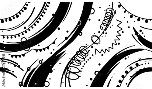 Create a sophisticated abstract vector illustration of flowing neon light trails with smooth curved wave motion. Use multiple elongated ribbons and luminous line paths sweeping from the lower-left tow