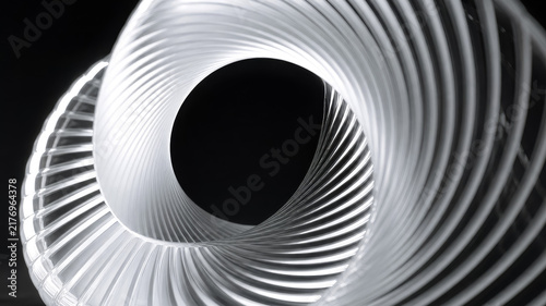 abstract white spiral glass texture background