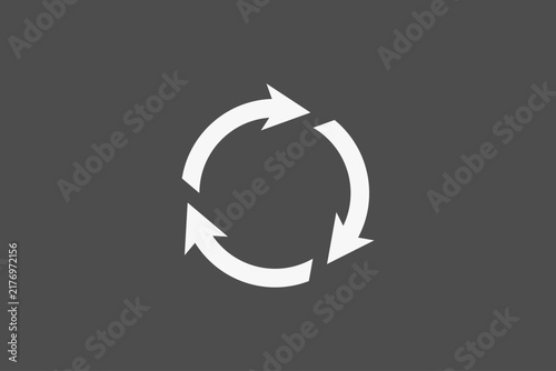 Arrow rotation move round logo