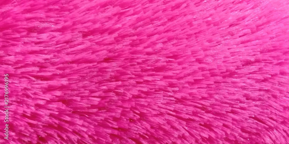 Fototapeta premium Detailed Pink Fluffy Rug Surface Texture