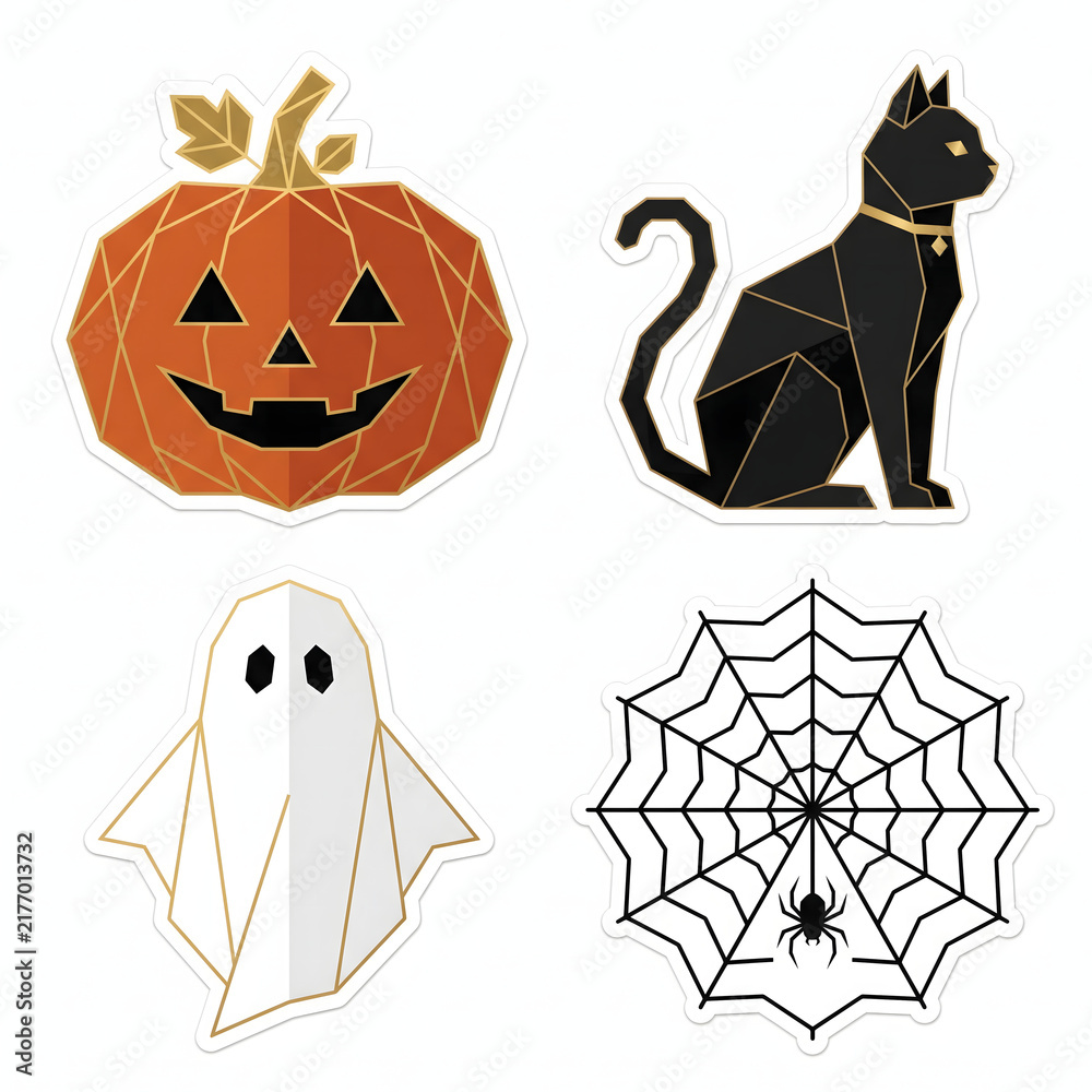 Fototapeta premium halloween vector set