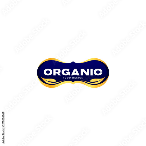 Organic Foods Label Logo Design. Organic Vector 