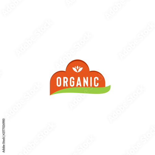 Organic Foods Label Logo Design. Organic Vector 