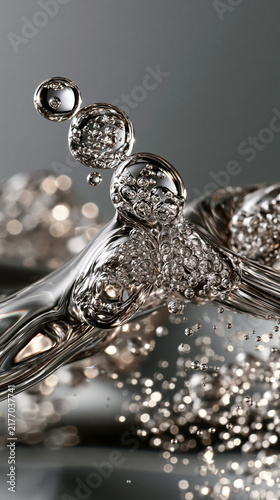 Ornate Silver Skull Ring in Macro Jewelry Photography