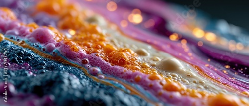 Vibrant Liquid Color Flow Macro