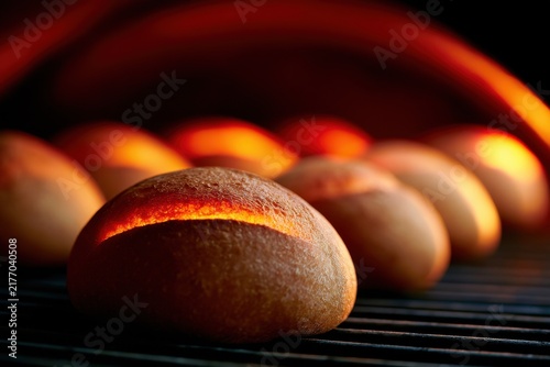 High performance bakery oven displaying a variety of freshly baked bread radiating warmth and inviting aroma