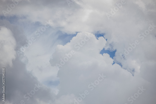 beautiful clouds from gray to white