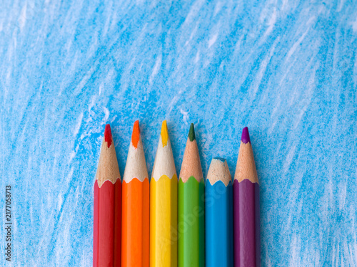 Cuadro en lienzo Preference and Personal Choice Represented by Colored Pencils