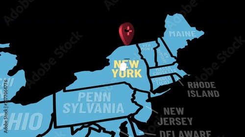 New York to Florida Travel Route Map USA Journey