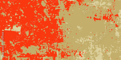 Abstract Splatter Texture A vibrant, textured abstract background featuring a dynamic interplay of bold red and earthy tan hues, creating a visually striking and artistic composition.