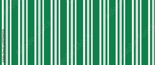 Vintage green candy cane stripes Christmas holiday Vector Pattern. Retro french horizontal ticking stripes green white seamless pattern.vector Eps10