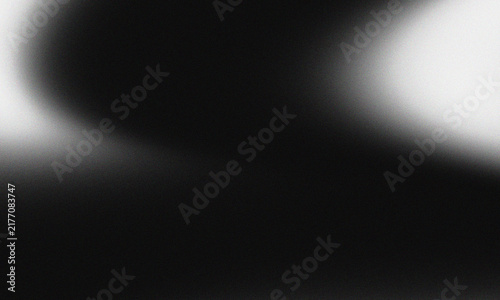 Monochrome Black and White Abstract Gradient Background with Soft Grain Noise Texture