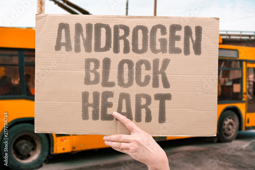 Cuadro en lienzo "Androgen block heart" ADT increases Takotsubo risk in prostate patients