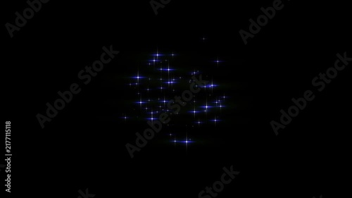 4k Twinkle sparkle stars animation, white glowing twinkle stars, blinking shine rays, sparkling glitter dust trail, magic particle burst, twinkling stars shining on black screen background