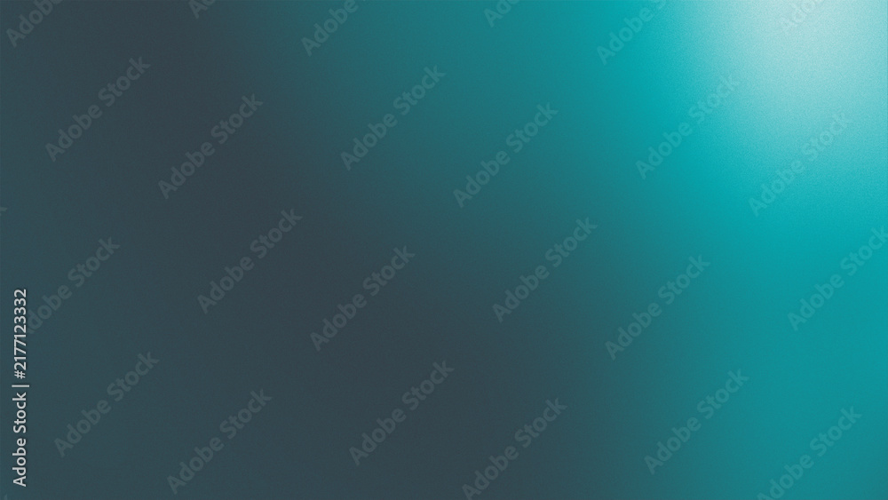 Obraz premium Abstract dark charcoal and aqua teal fluid gradient background with smooth shadow transition