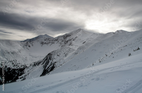 Panoramic Winter Landscape of the Tatra Mountains, Poland
