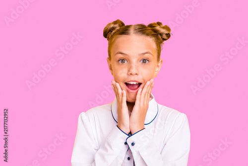 Konstfotografi Close-up portrait of her she nice-looking attractive lovely cheerful cheery glad