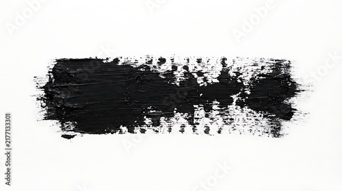 Black Paint Stroke Brush Mark Design