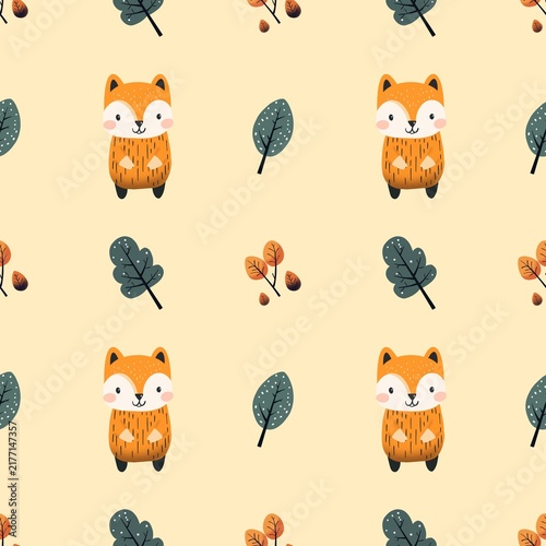 seamless pattern with autumn