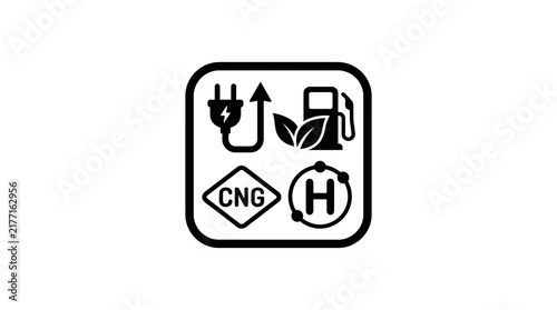 Alternative Fuel and Energy Icon Set