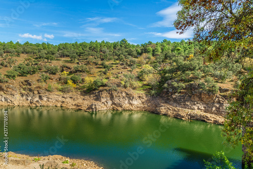 Картината върху платно Buitrago del Lozoya and surrounding area, Community of Madrid, Madrid, Spain