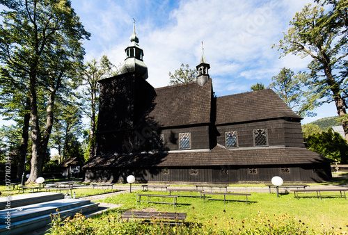 Konstfotografi Drewniany kościół Św. Barbary w Bielsku Białej  Polska
