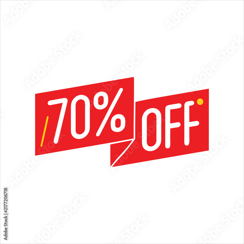 red sale sign
