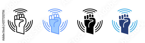 Motivation icon set multiple style collection